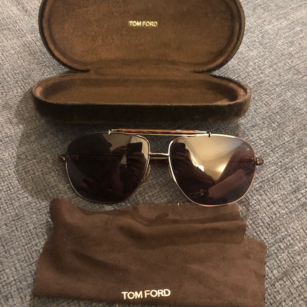 Authentic Tom Ford Adrian Aviator Sunglasses